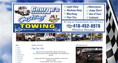 Desktop Screenshot of georgescustomtowing.com